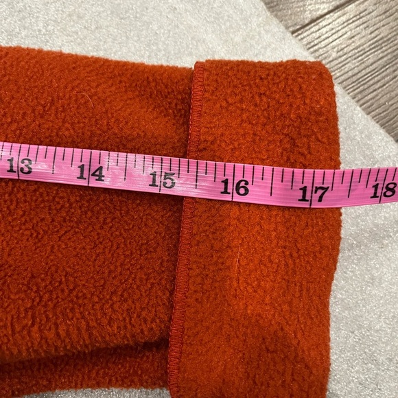 [S]Janska Women's Orange Short Fleece One Button Jacket - Picture 8 of 11